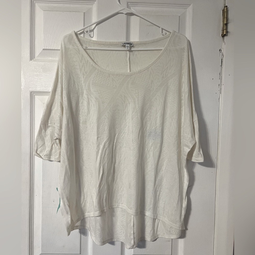 Beachy burn out loose top